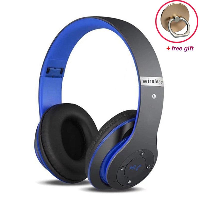 New 6S Foldable Wireless Headphones Audio Bluetooth Stereo Noise Reduction TF Card Headsets