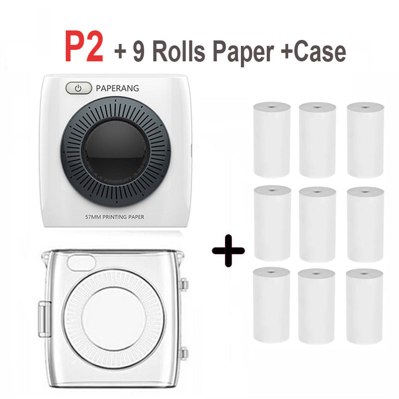 Pocket Portable Bluetooth Photo Printer Mini 300 DPI Thermal Label Sticker Printer For Phone