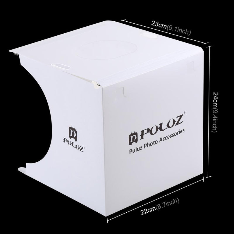 20*20cm Folding Studio Soft Box Lightbox LED Light Black White Photography Background Selfie