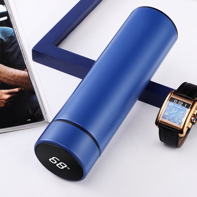 Smart Temperature Display Stainless Steel Water Thermal Bottle With LCD Touch Screen Waterproof