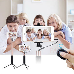 FANGTUOSI Handheld Tripod Wired Mini Selfie Stick Monopod for iPhone 6s 5 Samsung Huawei Xiaomi Bluetooth Remote Palo tripod