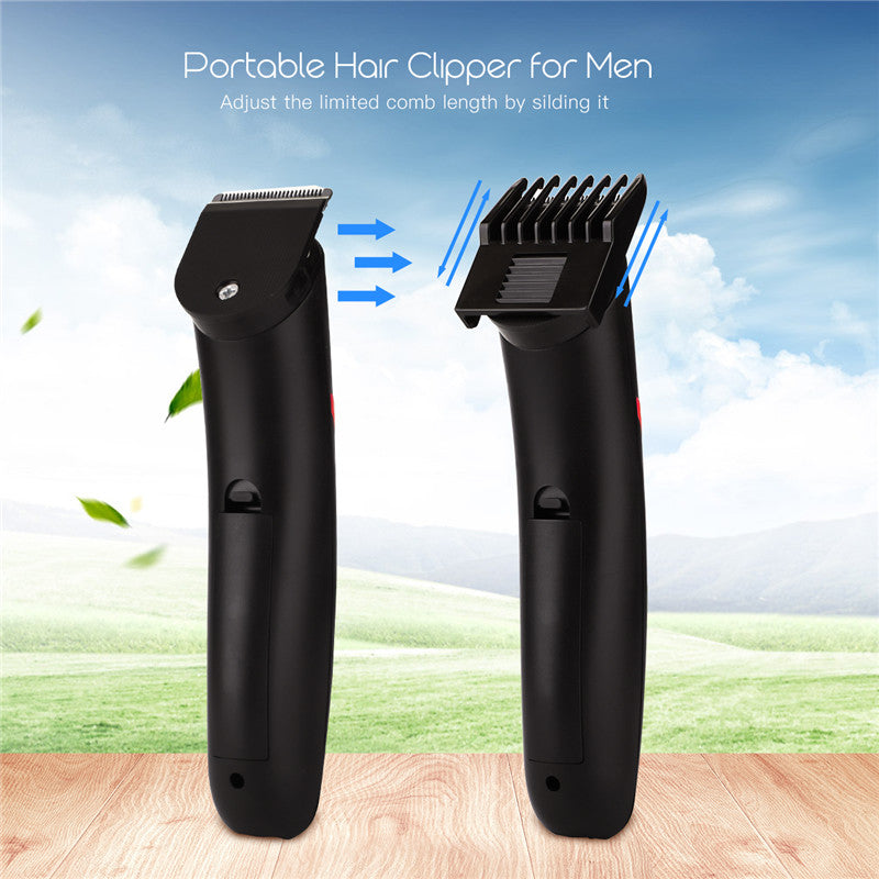 Portable Rechargeable Hair Beard Clipper Electric Cordless Mini Hair Trimmer Cutting Machine 