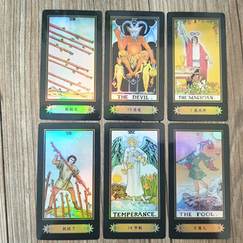 New Arrivals 1 set 78 Cards Tarot Deck Set Future Telling English Version Card Board Games Accessories таро for Adults