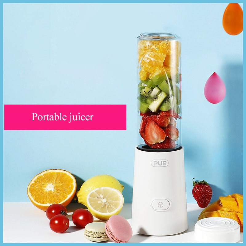 400ML USB Rechargeable Blender Portable Electric Juicer Smoothie Fruits Food Milkshake Mixer Multifunction Juice Maker Machine