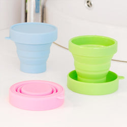 170ML Silicone Travel Cup Retractable Folding Cups Telescopic Collapsible Coffee Cups Outdoor Sport Water Cup