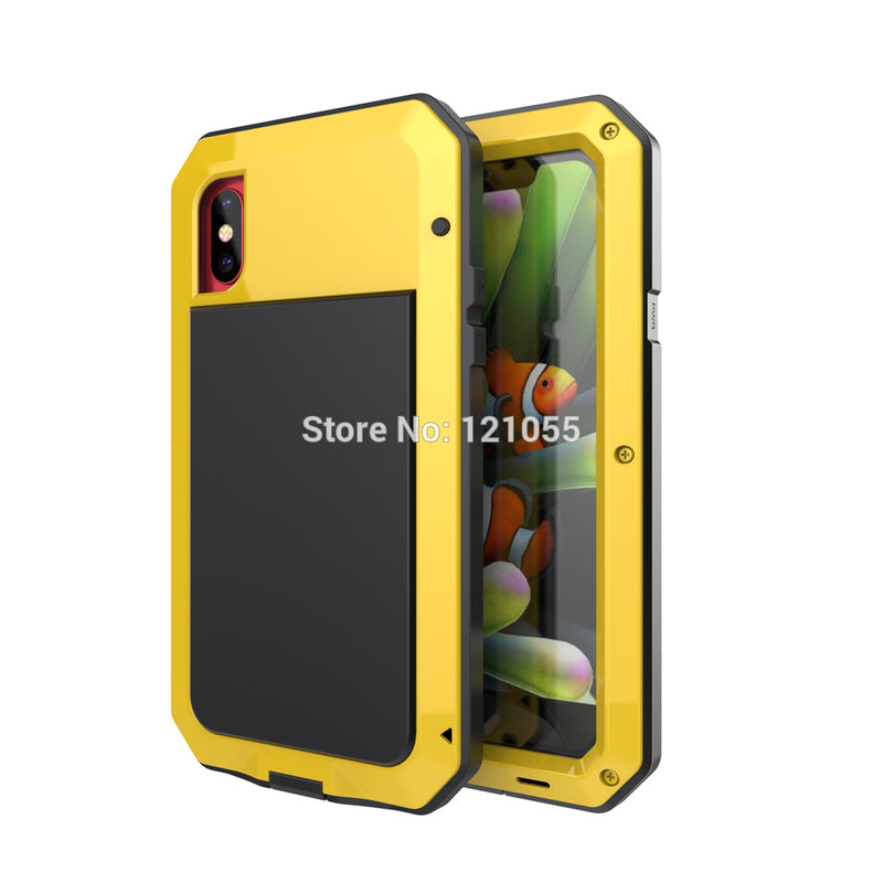 Water Resistant Aluminum Metal Case for IPhone XS max XR X 8 7 6S 6 5S 11 Pro FULL Cover 360 Shock Proof