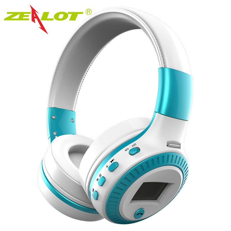 Bluetooth Earphone Headphone with fm radio Bass Stereo Headset with mic Wireless