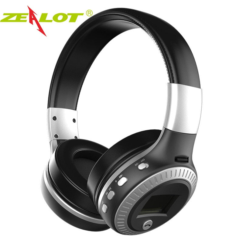 Bluetooth Earphone Headphone with fm radio Bass Stereo Headset with mic Wireless