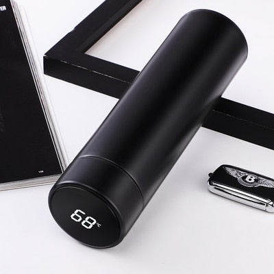 Smart Temperature Display Stainless Steel Water Thermal Bottle With LCD Touch Screen Waterproof