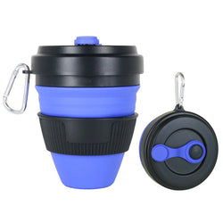 450ml Folding Silicone Cup Portable Telescopic Drinking Collapsible Coffee Cup